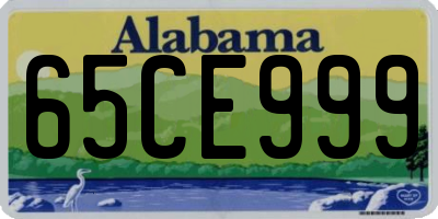 AL license plate 65CE999