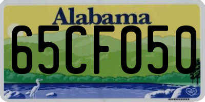 AL license plate 65CF050