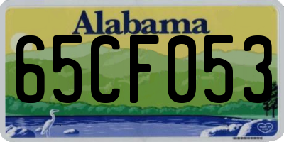 AL license plate 65CF053