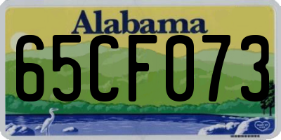 AL license plate 65CF073