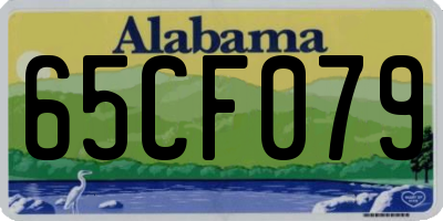 AL license plate 65CF079