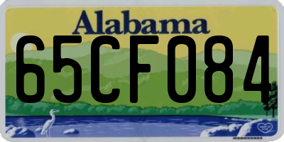 AL license plate 65CF084