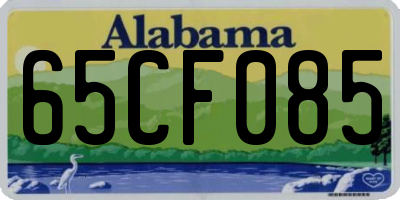 AL license plate 65CF085