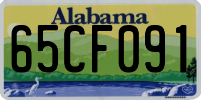 AL license plate 65CF091