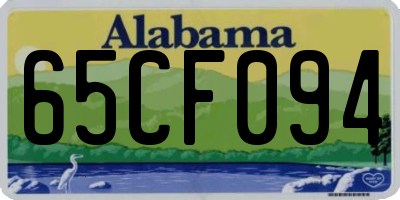 AL license plate 65CF094