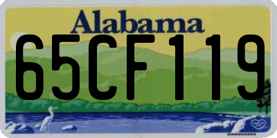 AL license plate 65CF119