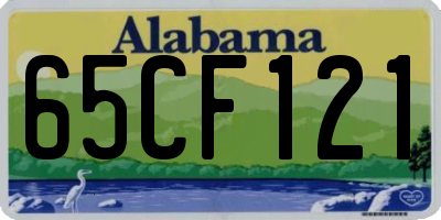 AL license plate 65CF121