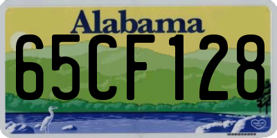 AL license plate 65CF128