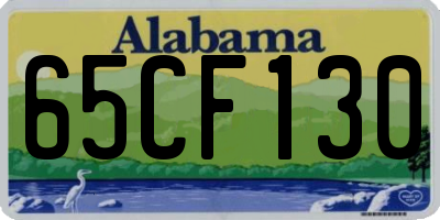 AL license plate 65CF130