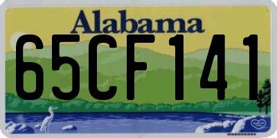 AL license plate 65CF141