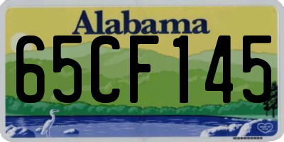 AL license plate 65CF145