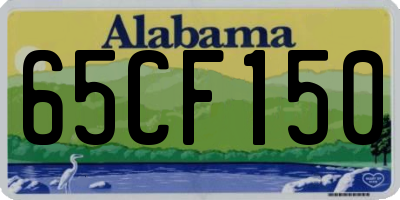 AL license plate 65CF150