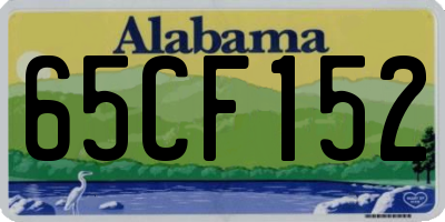 AL license plate 65CF152