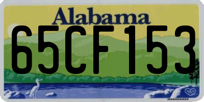 AL license plate 65CF153