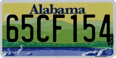 AL license plate 65CF154