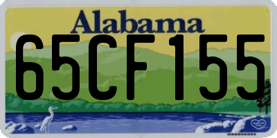 AL license plate 65CF155