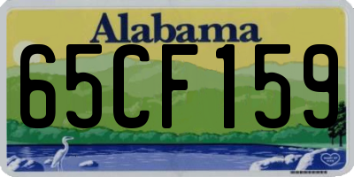 AL license plate 65CF159
