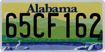 AL license plate 65CF162