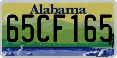 AL license plate 65CF165