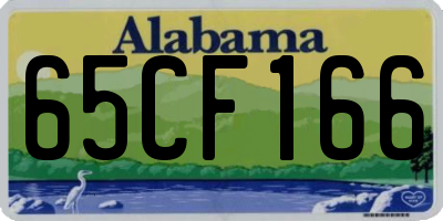 AL license plate 65CF166