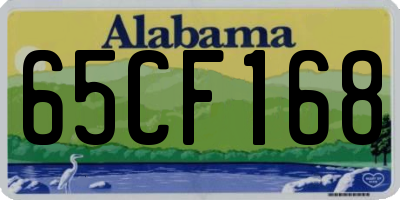 AL license plate 65CF168