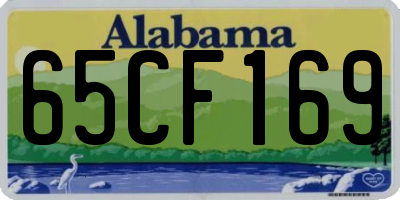 AL license plate 65CF169