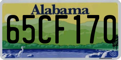 AL license plate 65CF170