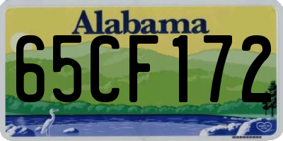 AL license plate 65CF172