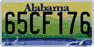 AL license plate 65CF176