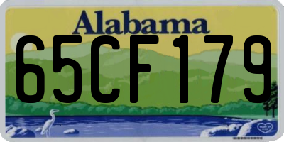 AL license plate 65CF179