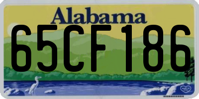 AL license plate 65CF186