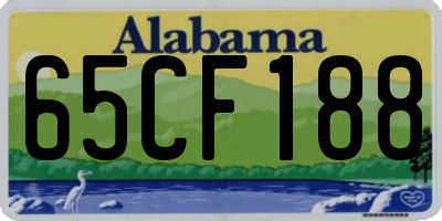 AL license plate 65CF188