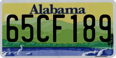 AL license plate 65CF189