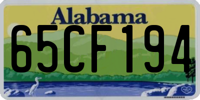AL license plate 65CF194