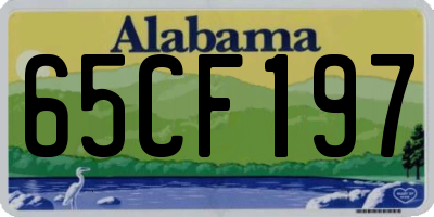 AL license plate 65CF197