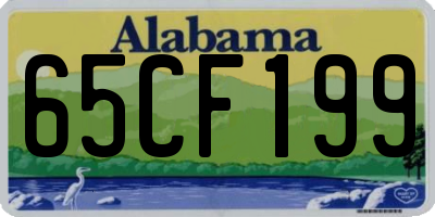 AL license plate 65CF199