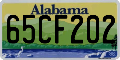 AL license plate 65CF202