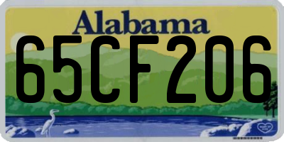 AL license plate 65CF206