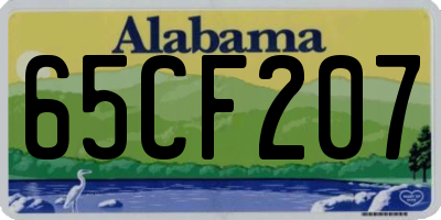 AL license plate 65CF207