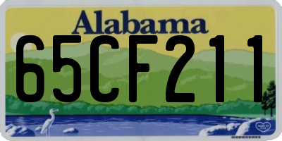 AL license plate 65CF211