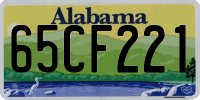 AL license plate 65CF221