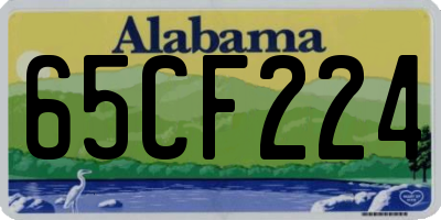 AL license plate 65CF224