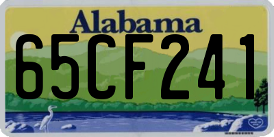 AL license plate 65CF241