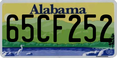 AL license plate 65CF252