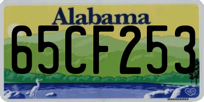 AL license plate 65CF253