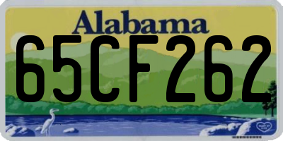 AL license plate 65CF262