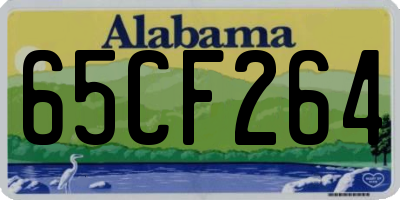 AL license plate 65CF264