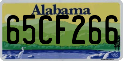 AL license plate 65CF266