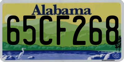 AL license plate 65CF268