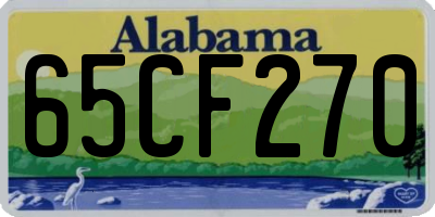 AL license plate 65CF270